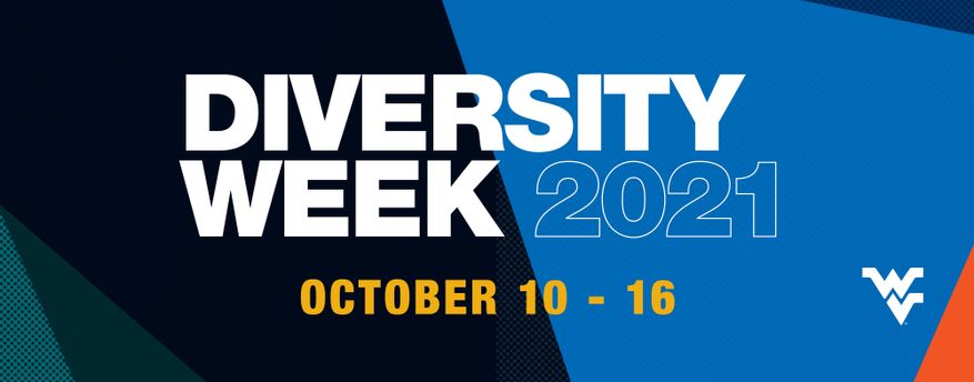 Multicolored background. Text is Save the Dates October 10-16, 2021 Diversity Week